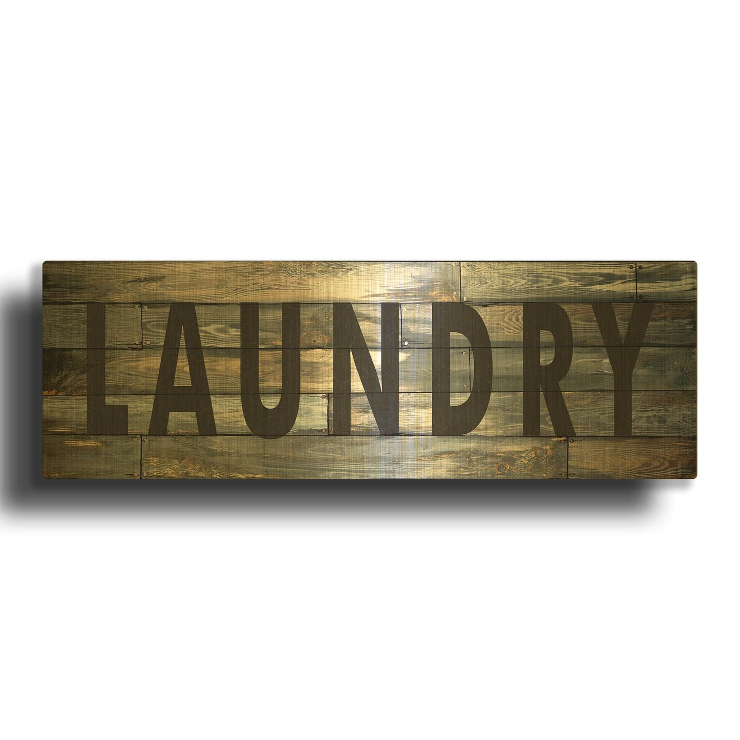 'Laundry' By Cindy Jacobs Gold Metal Wall Art