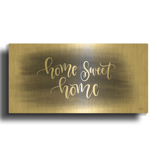 'Home Sweet Home Starry Sky' By Imperfect Dust Gold Metal Wall Art