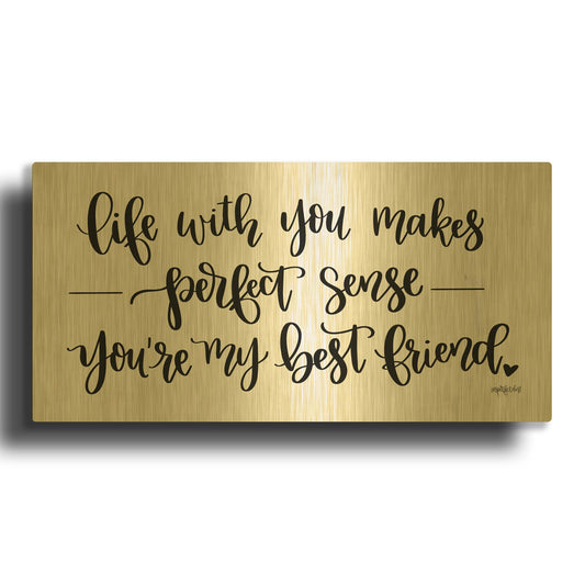 'You' By Imperfect Dust Gold Metal Wall Art
