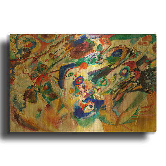 'Sketch 2 for Composition VII' By Wassily Kandinsky Gold Metal Wall Art