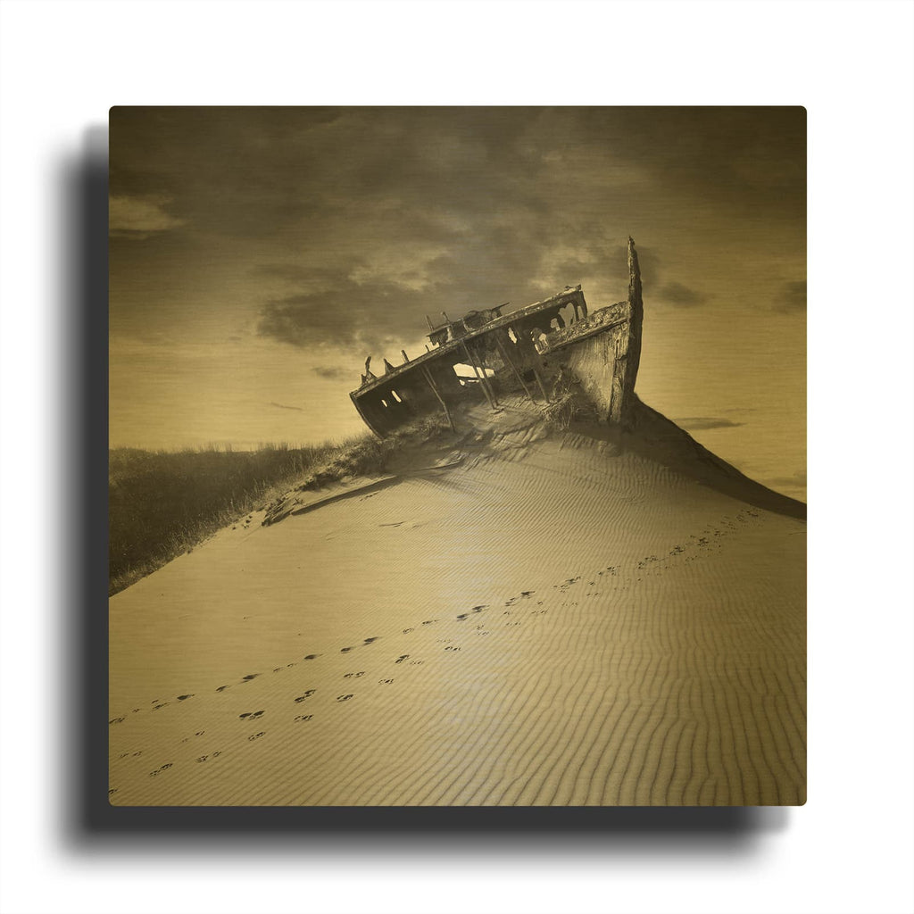 'Ararat' By Dariusz Klimczak Gold Metal Wall Art