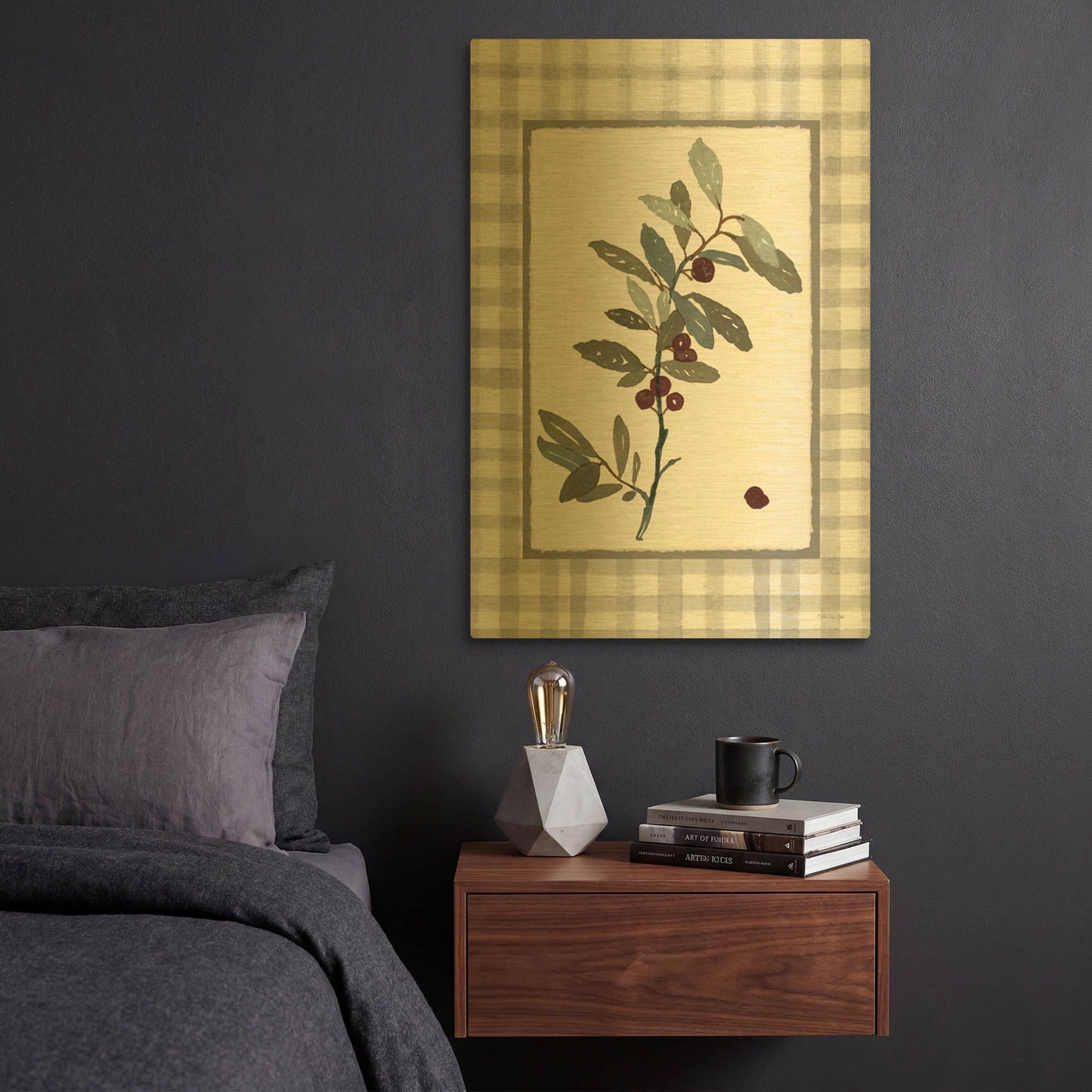 'Floral Medley 3' By Stellar Design Studio Gold Metal Wall Art