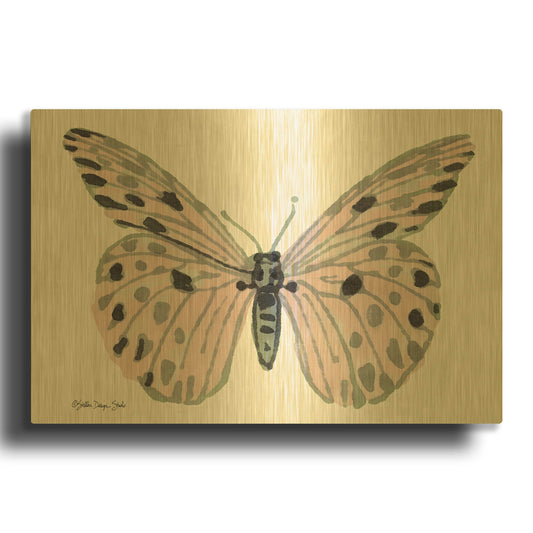 'Butterfly 6' By Stellar Design Studio Gold Metal Wall Art