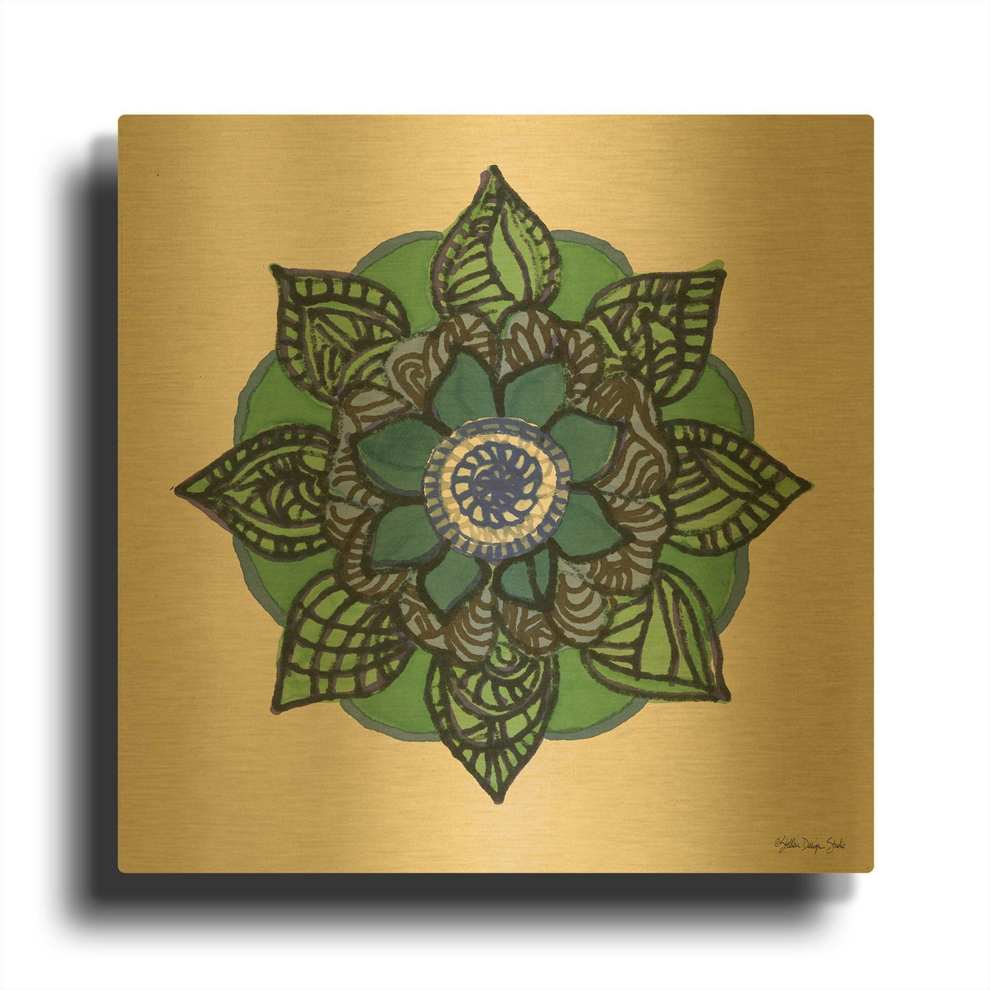 'Mandala 2' By Stellar Design Studio Gold Metal Wall Art