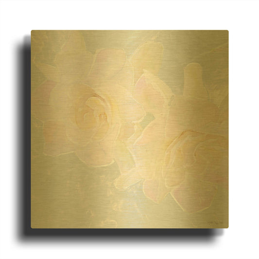 'Rose Bouquet 1' By Stellar Design Studio Gold Metal Wall Art