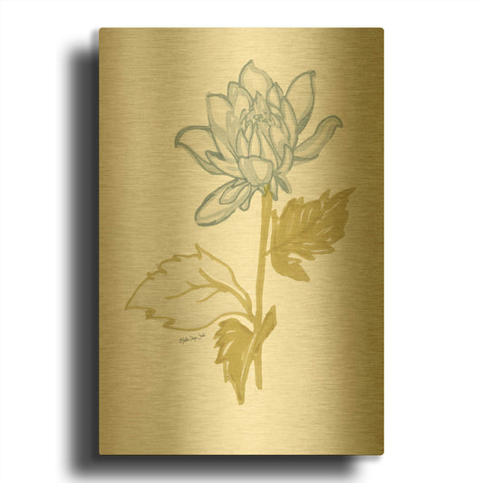 'Countryside Bloom 1' By Stellar Design Studio Gold Metal Wall Art