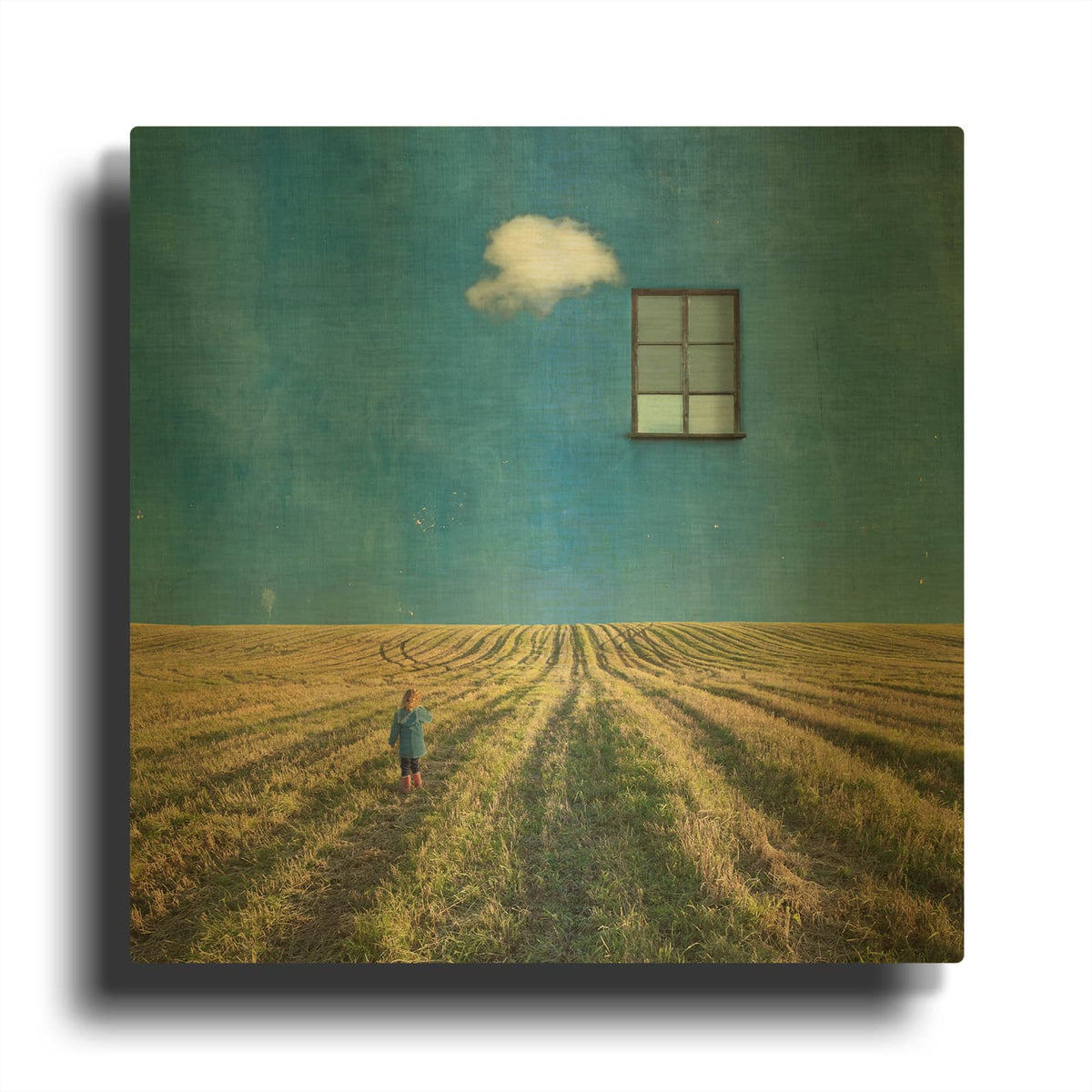 'Big Blue' By Dariusz Klimczak Gold Metal Wall Art