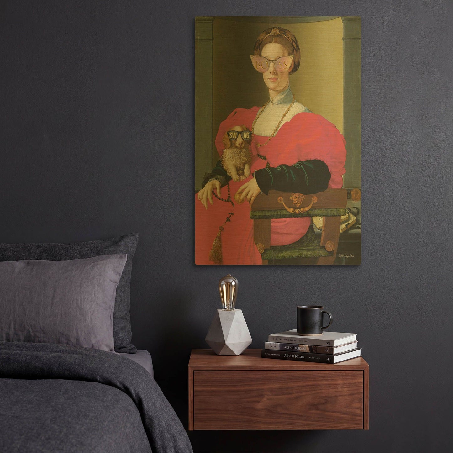'Boss Lady' By Stellar Design Studio Gold Metal Wall Art
