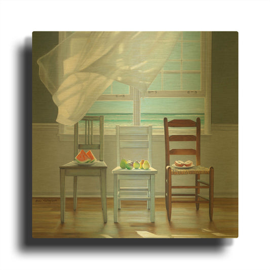 'Beach Therapy' By Karen Hollingsworth Gold Metal Wall Art