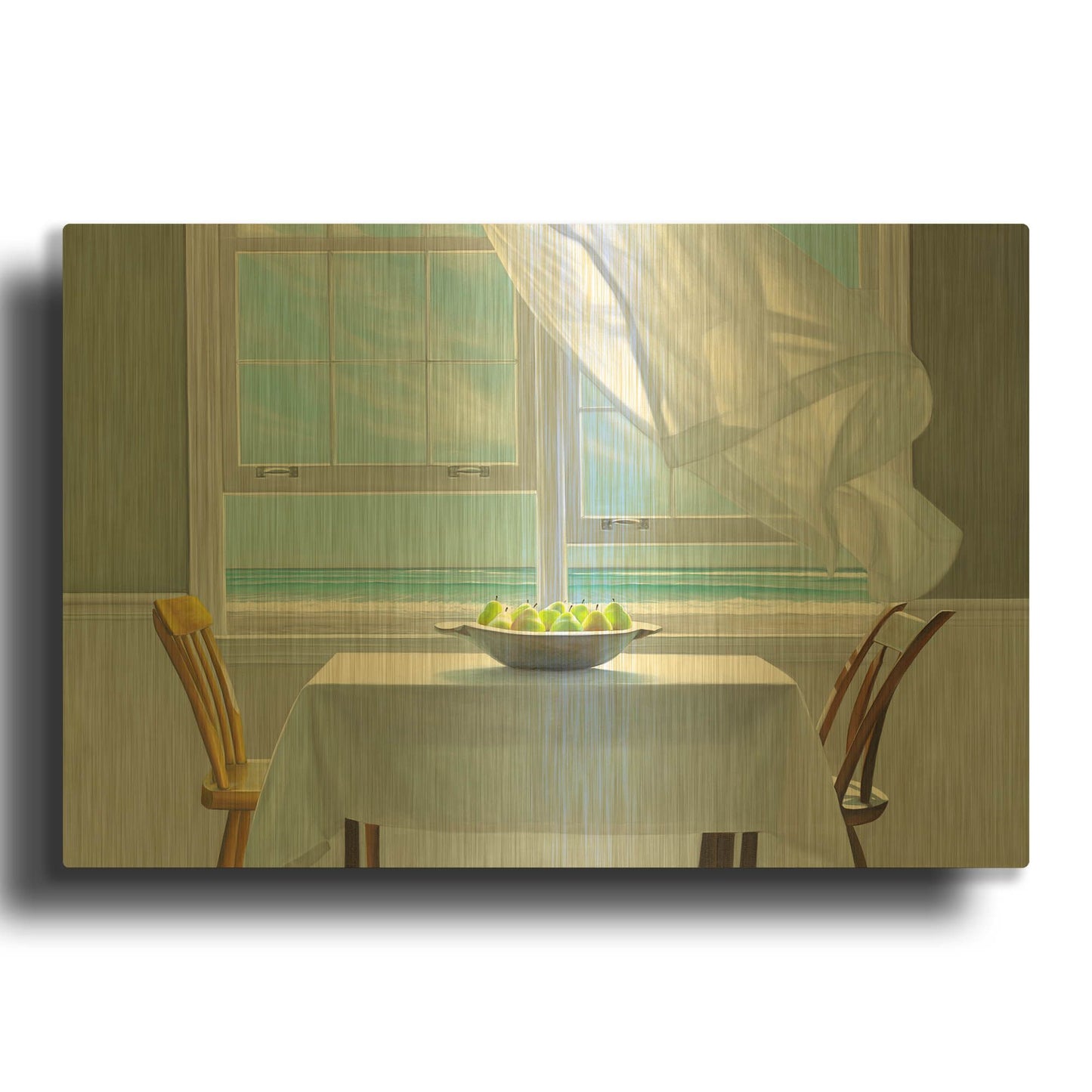 'Meditation' By Karen Hollingsworth Gold Metal Wall Art