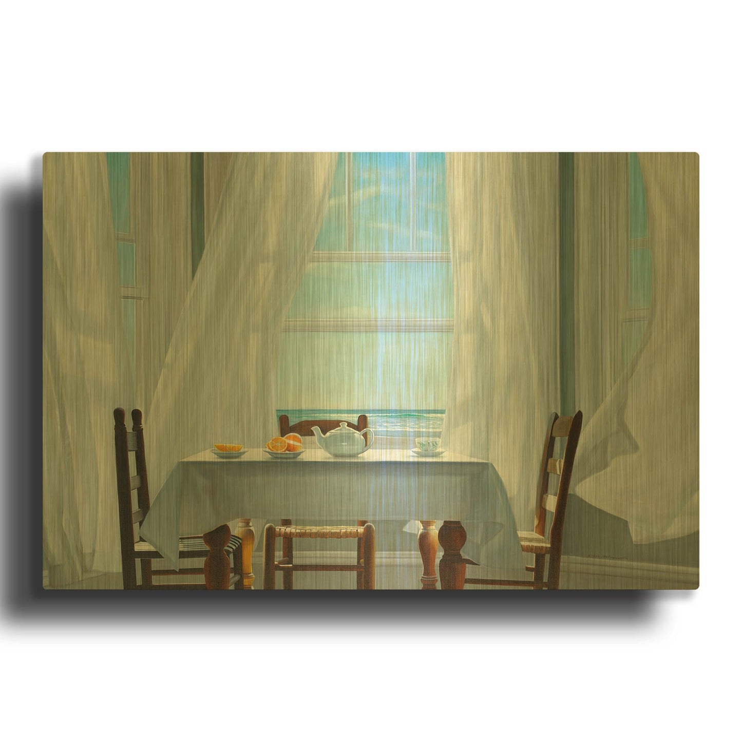 'Becoming Centered' By Karen Hollingsworth Gold Metal Wall Art