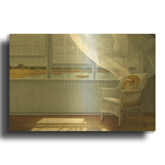 'Lake Effect' By Karen Hollingsworth Gold Metal Wall Art