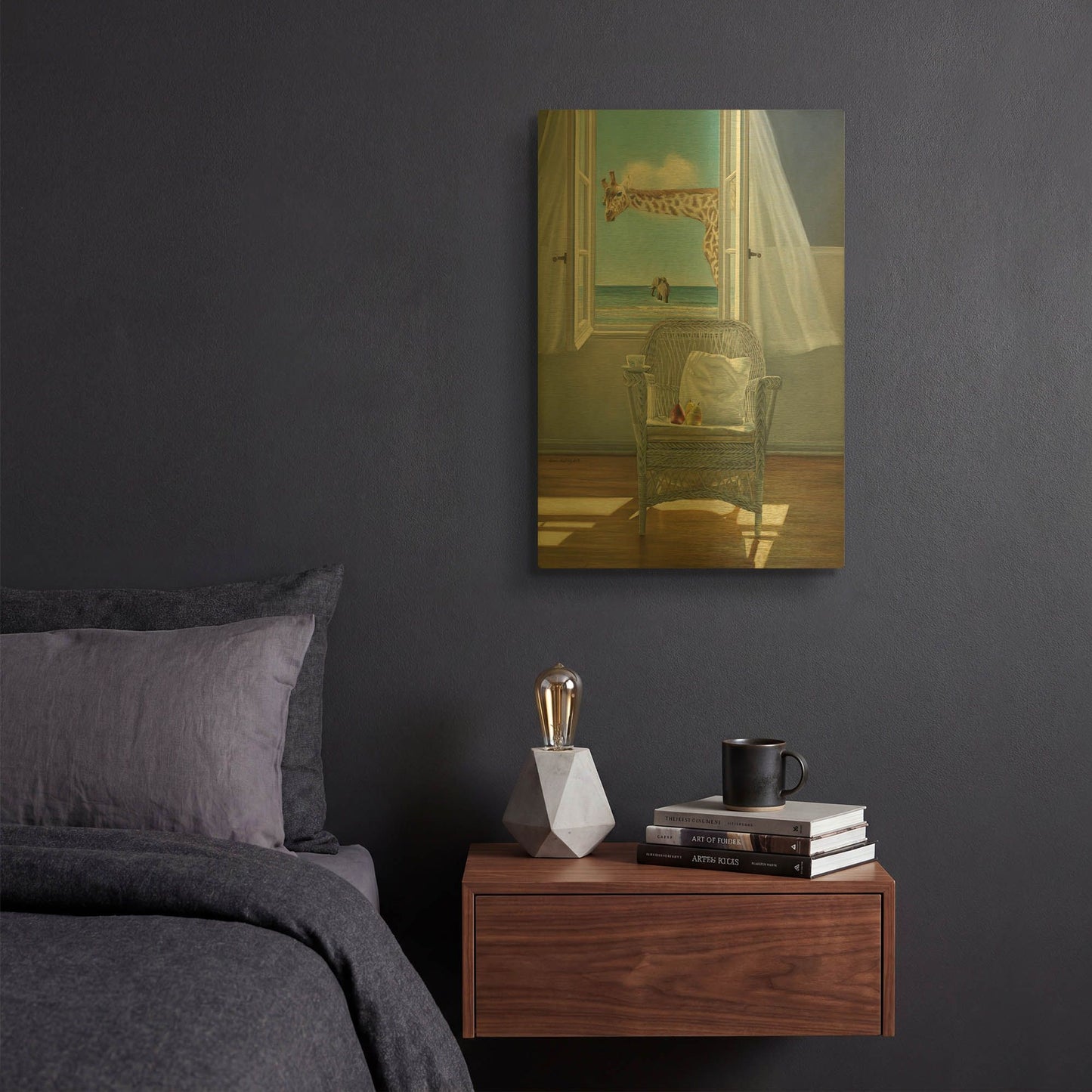'Rubberneck' By Karen Hollingsworth Gold Metal Wall Art