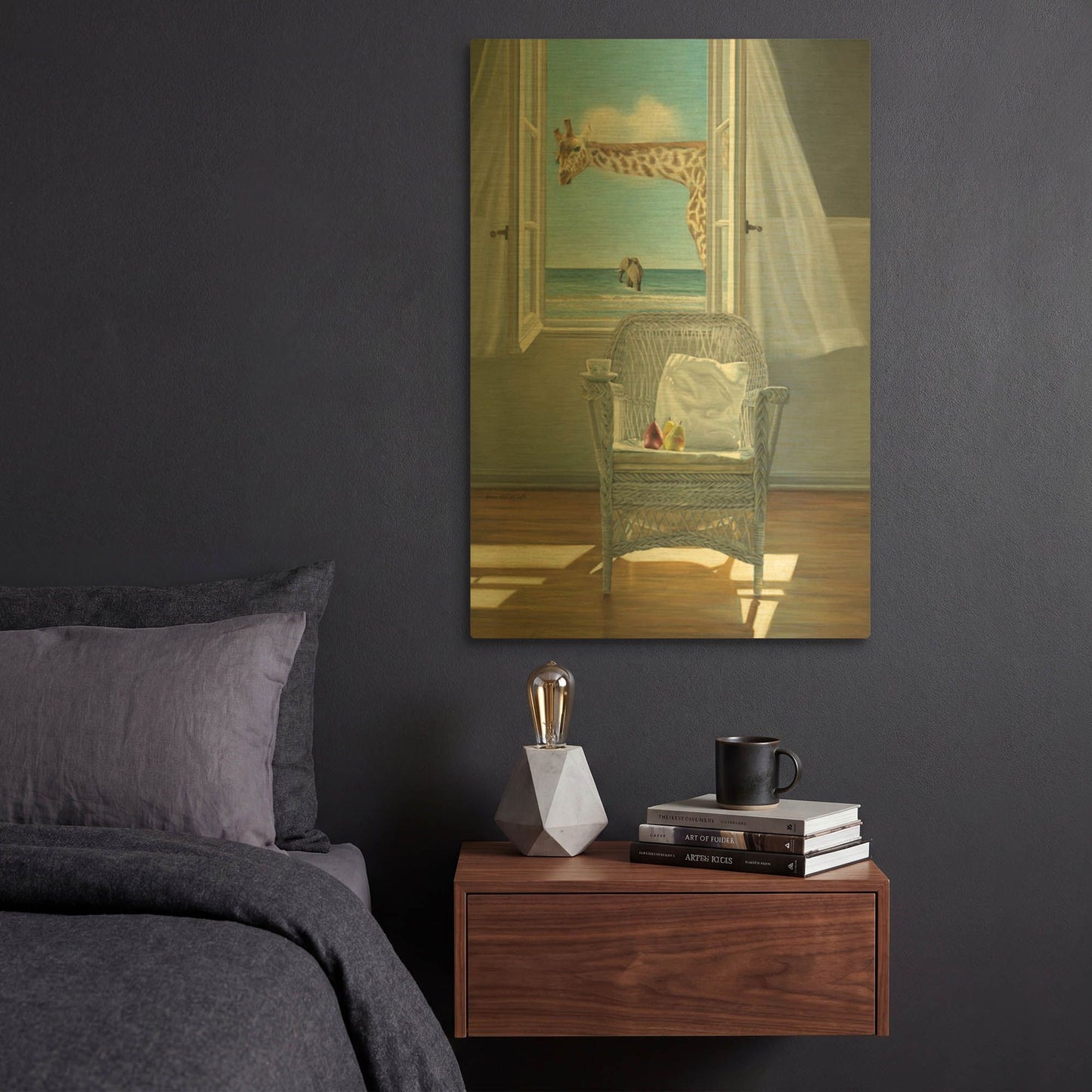 'Rubberneck' By Karen Hollingsworth Gold Metal Wall Art