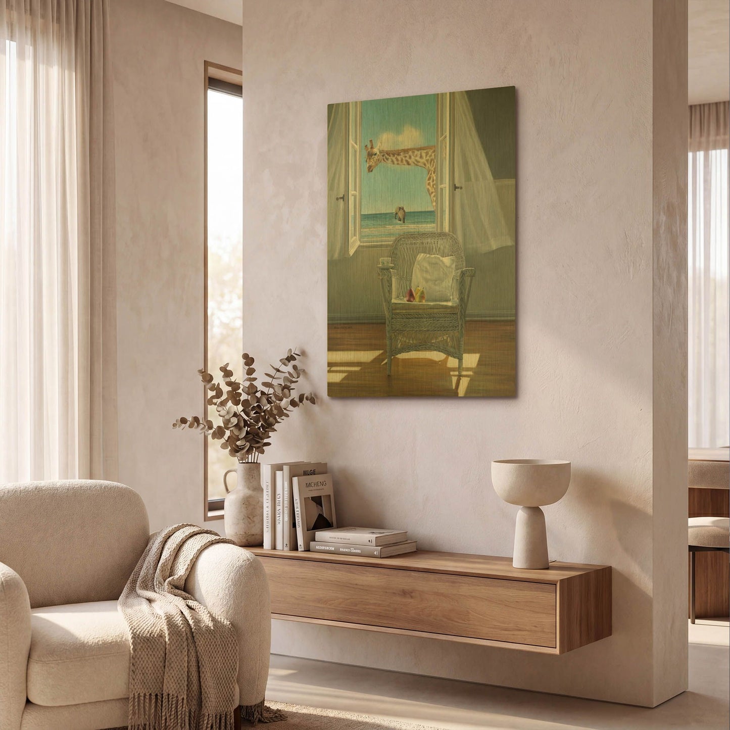 'Rubberneck' By Karen Hollingsworth Gold Metal Wall Art