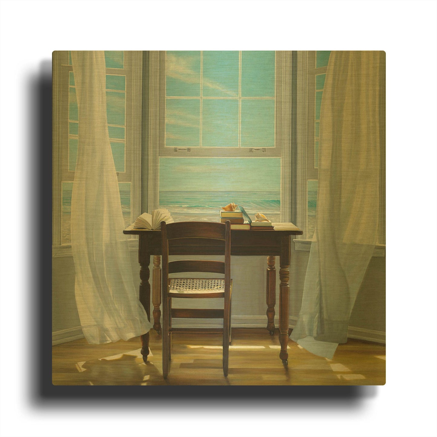 'Contemplation' By Karen Hollingsworth Gold Metal Wall Art