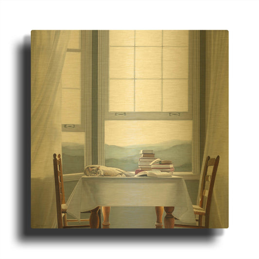 'Accidental Scholar' By Karen Hollingsworth Gold Metal Wall Art