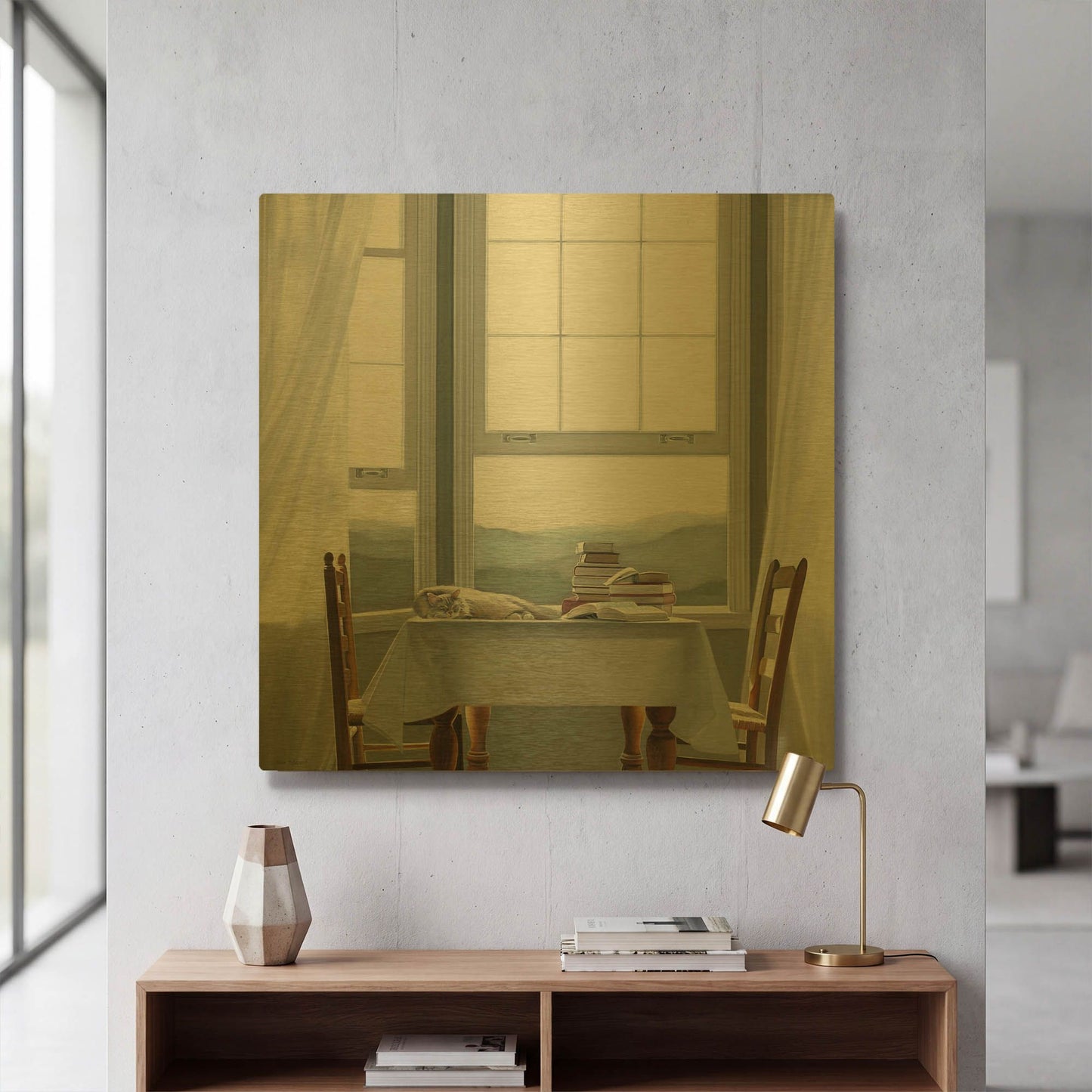 'Accidental Scholar' By Karen Hollingsworth Gold Metal Wall Art