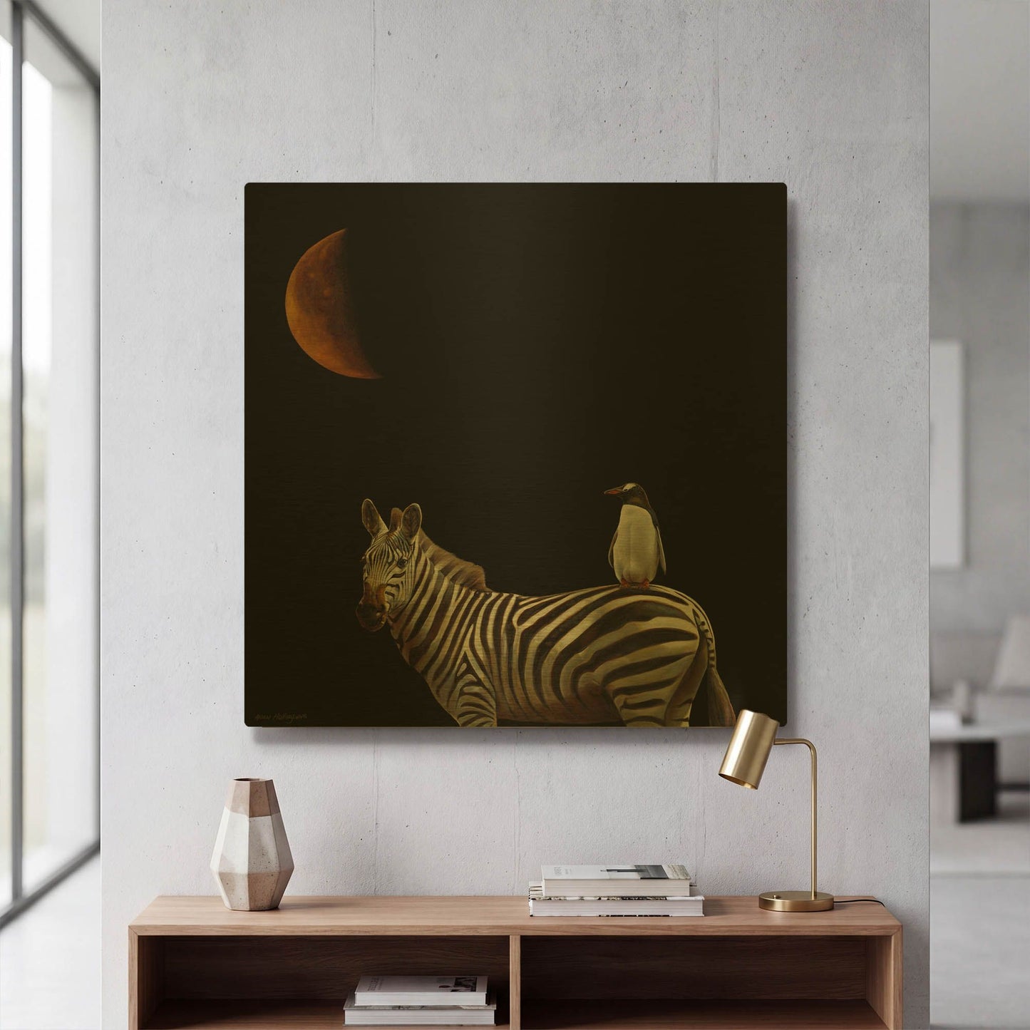 'Pilgrimage' By Karen Hollingsworth Gold Metal Wall Art
