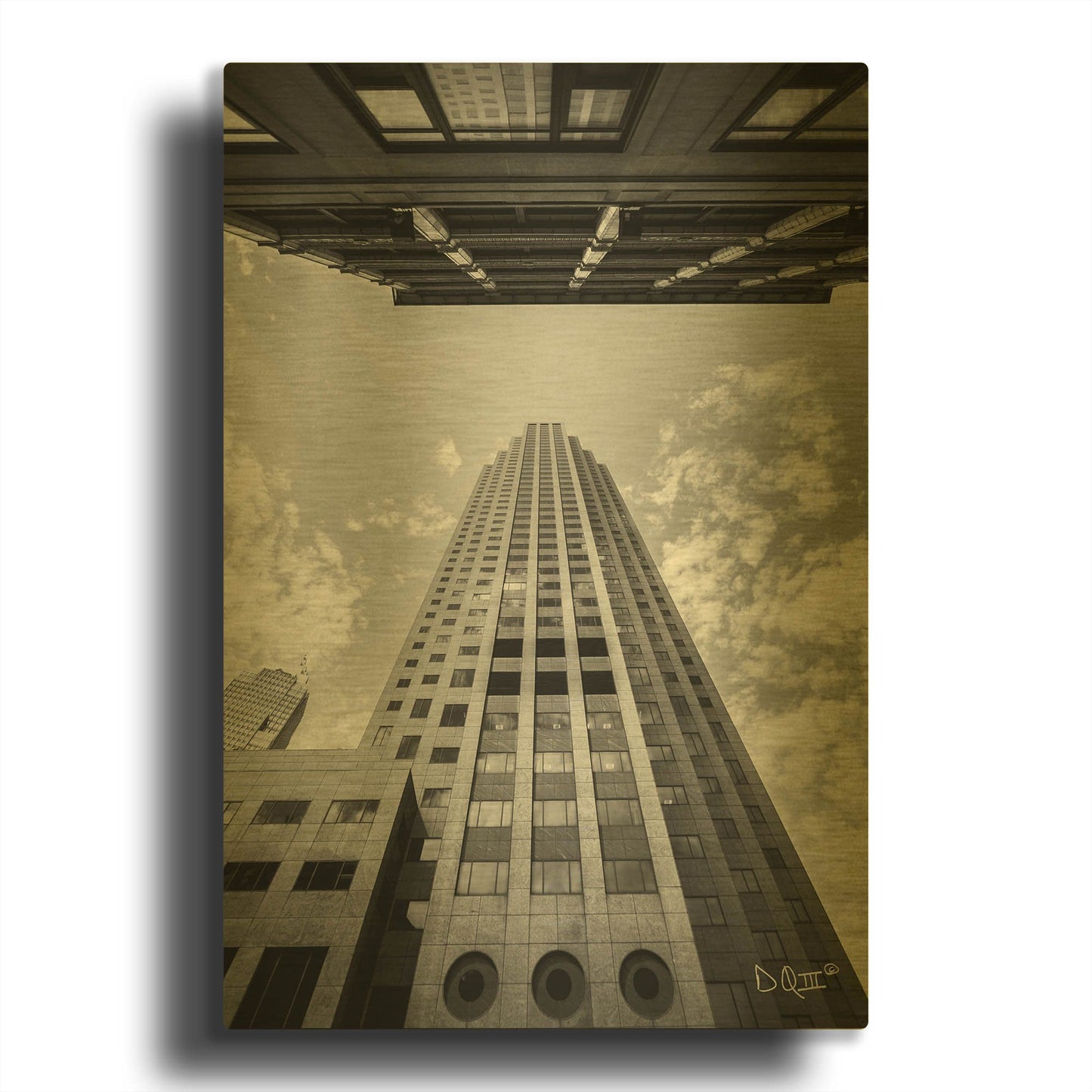 'Looking Up' By Donnie Quillen Gold Metal Wall Art