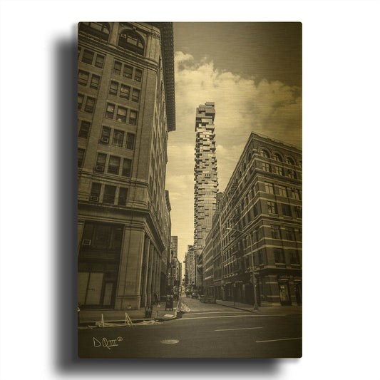 'Puzzling' By Donnie Quillen Gold Metal Wall Art