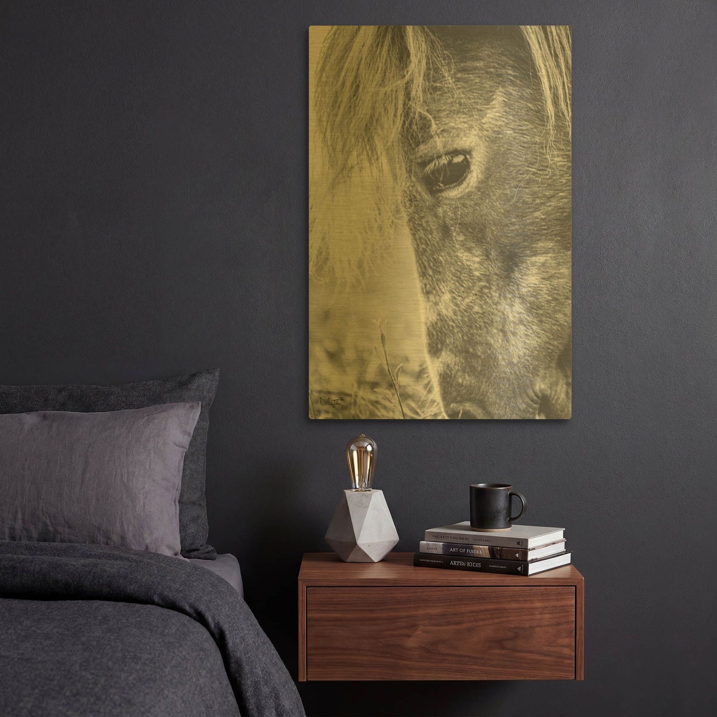 'Old Faithful' By Donnie Quillen Gold Metal Wall Art