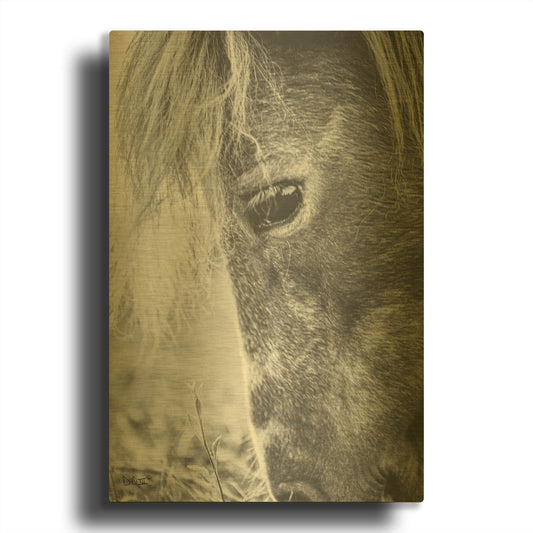 'Old Faithful' By Donnie Quillen Gold Metal Wall Art
