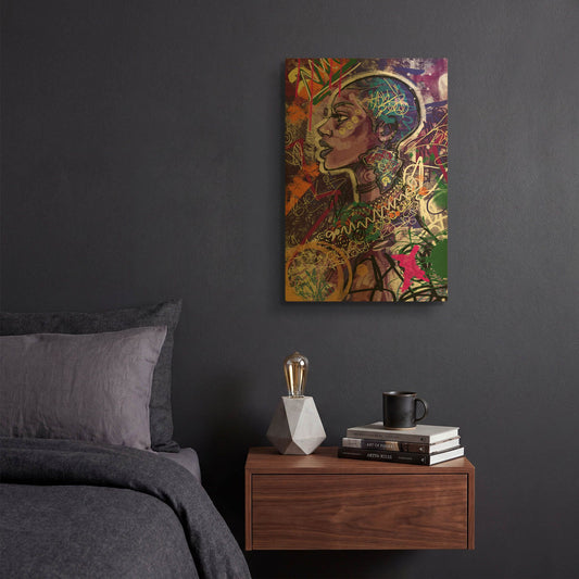 'Black is Love' By Justin Copeland Gold Metal Wall Art