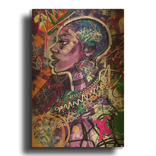 'Black is Love' By Justin Copeland Gold Metal Wall Art