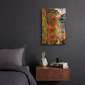 'Gold Flowers' By Justin Copeland Gold Metal Wall Art