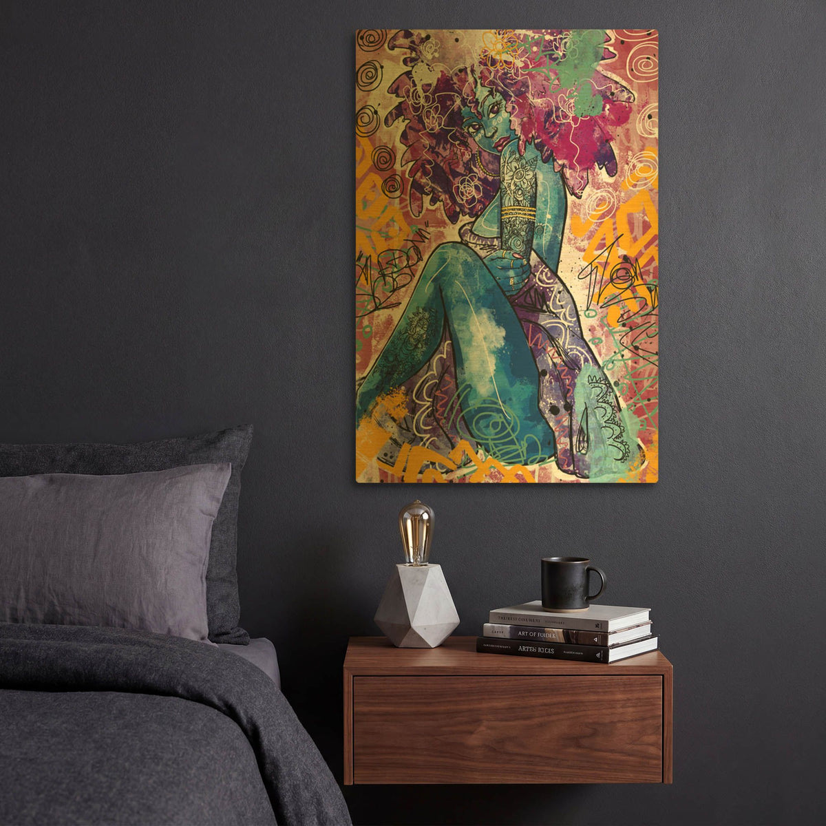 'Lfe' By Justin Copeland Gold Metal Wall Art