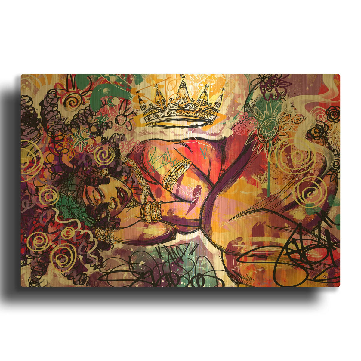 'Radiance' By Justin Copeland Gold Metal Wall Art
