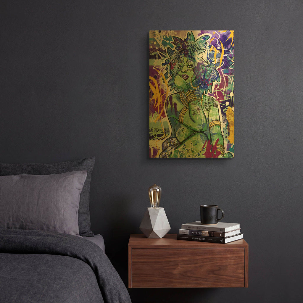 'Subira' By Justin Copeland Gold Metal Wall Art