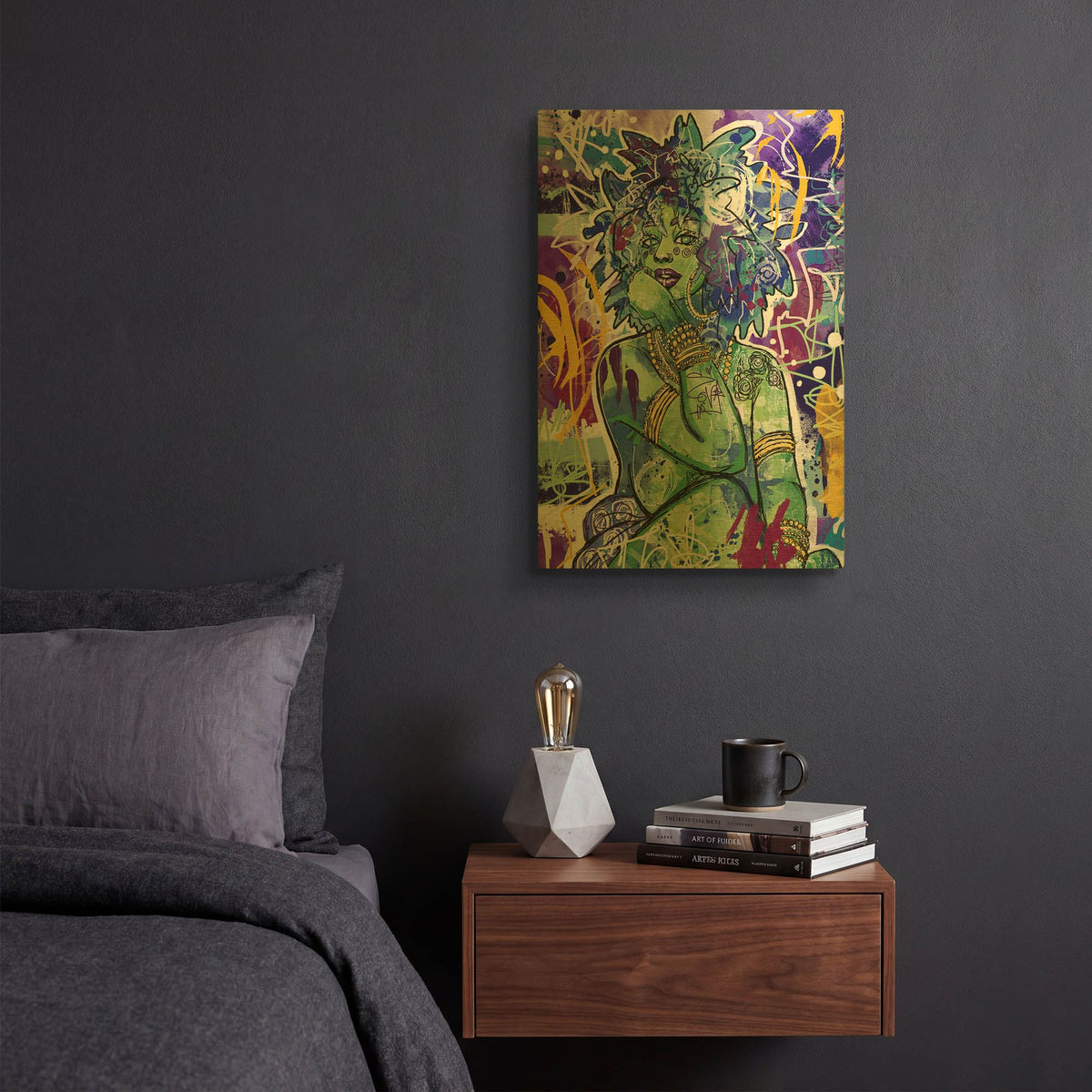 'Subira' By Justin Copeland Gold Metal Wall Art