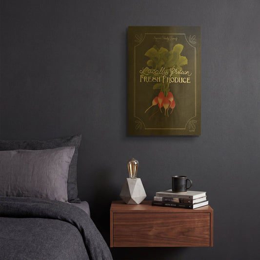 'Fresh Radishes' By House Fenway Gold Metal Wall Art