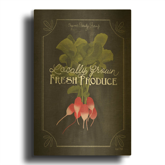 'Fresh Radishes' By House Fenway Gold Metal Wall Art