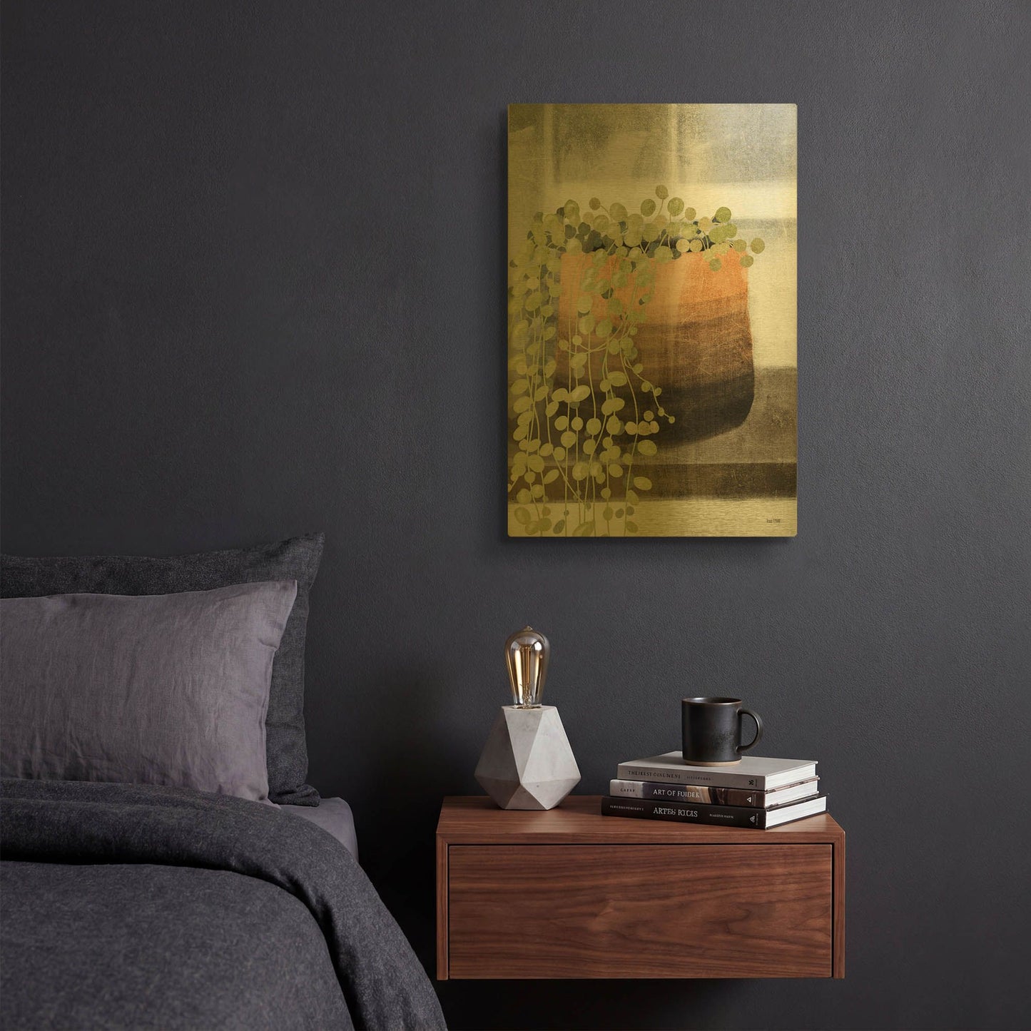 'String of Pearls I' By House Fenway Gold Metal Wall Art