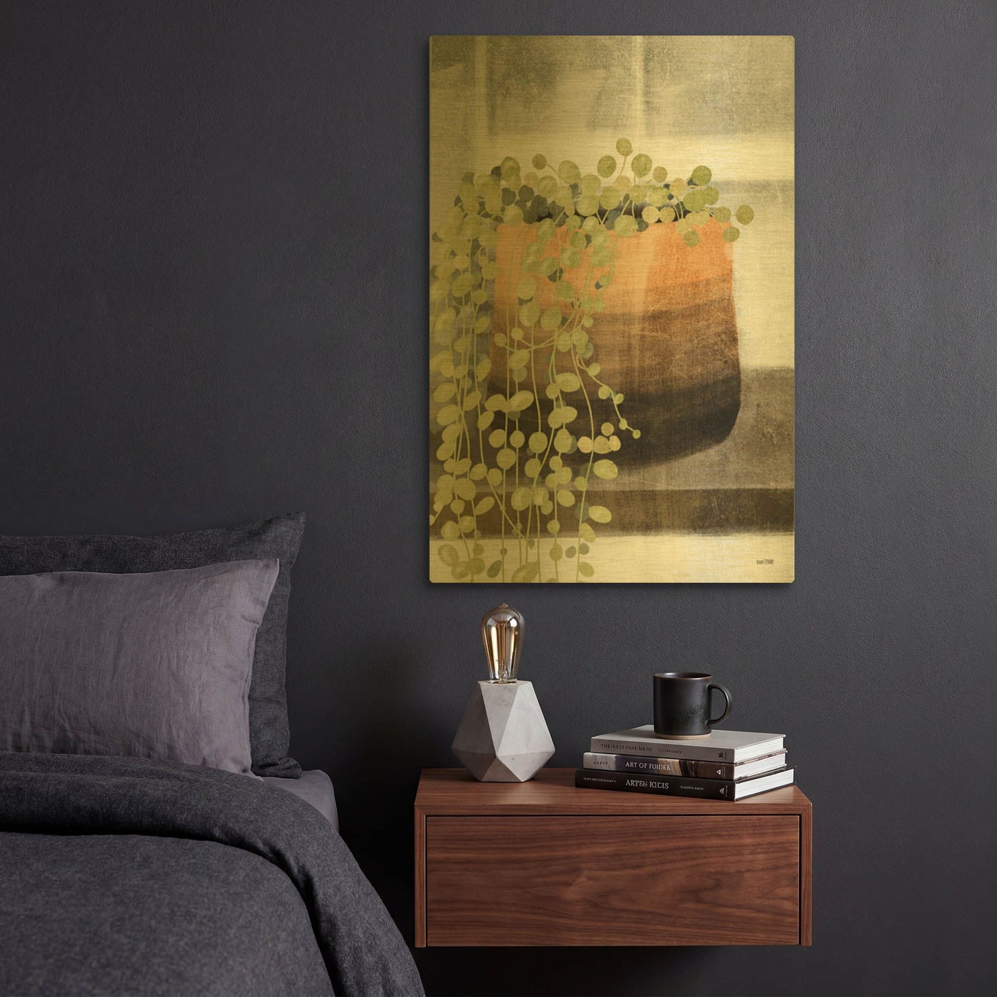 'String of Pearls I' By House Fenway Gold Metal Wall Art