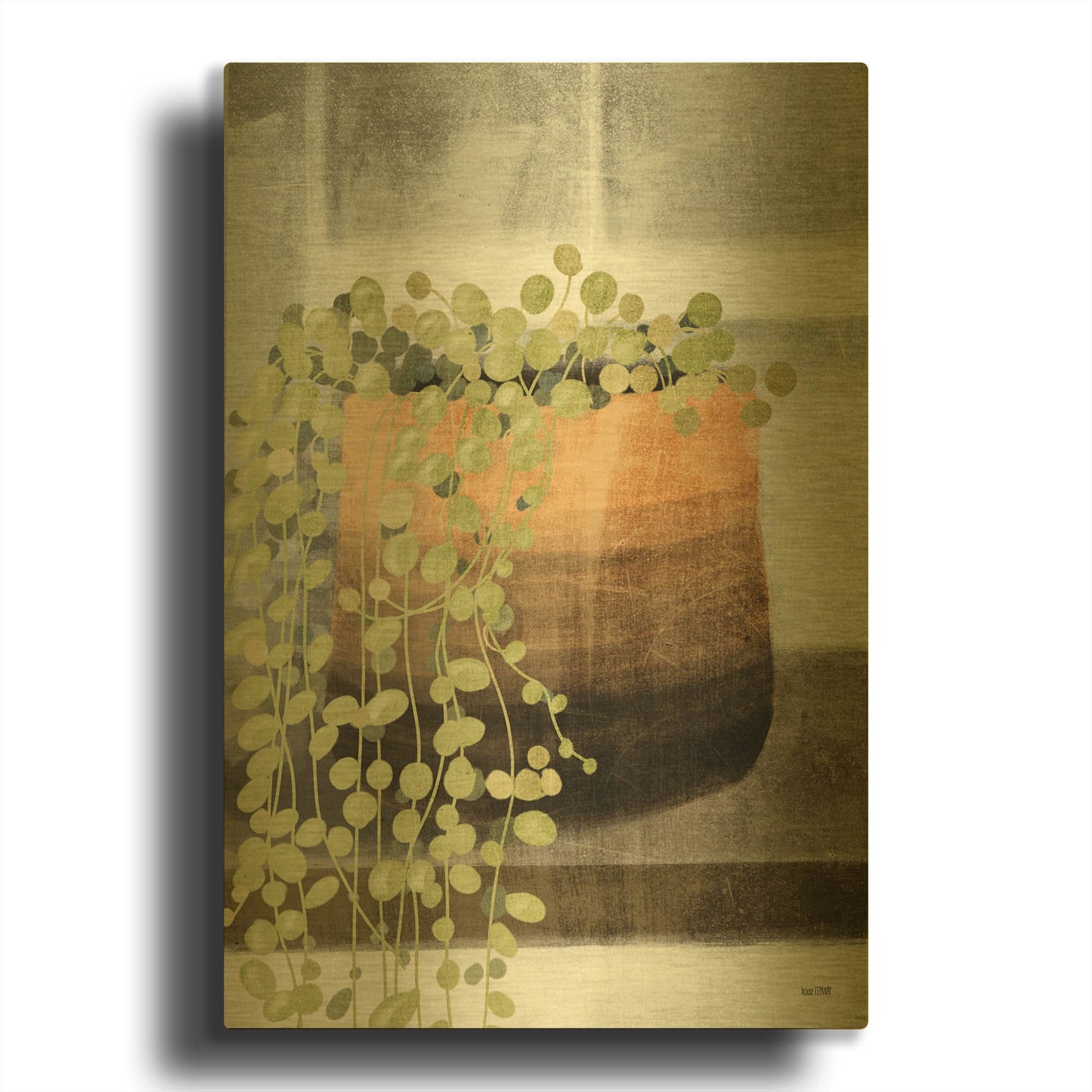 'String of Pearls I' By House Fenway Gold Metal Wall Art