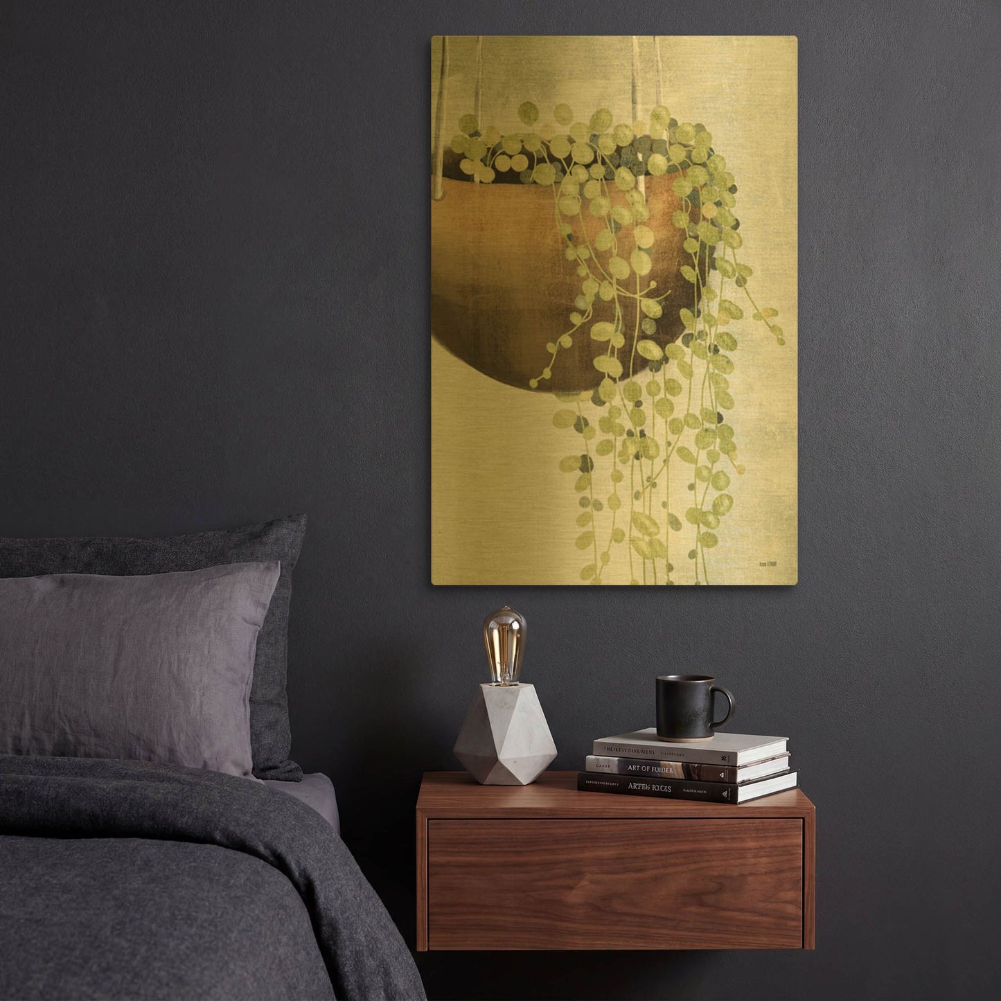 'String of Pearls II' By House Fenway Gold Metal Wall Art