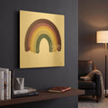 'Painted Rainbow' By House Fenway Gold Metal Wall Art