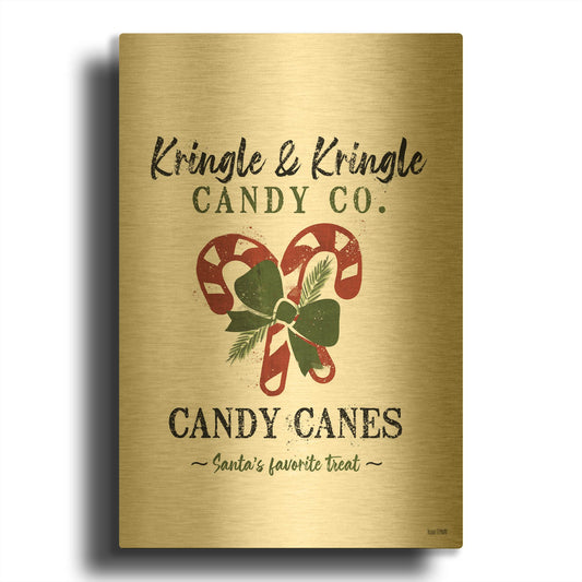 'Kris Candy Co' By House Fenway Gold Metal Wall Art