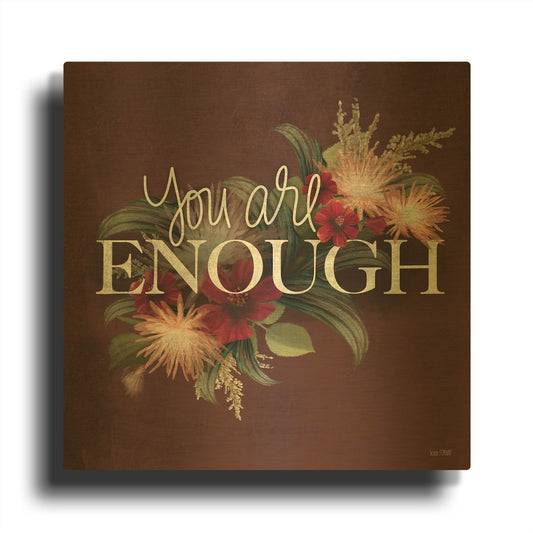 'You Are Enough II' By House Fenway Gold Metal Wall Art