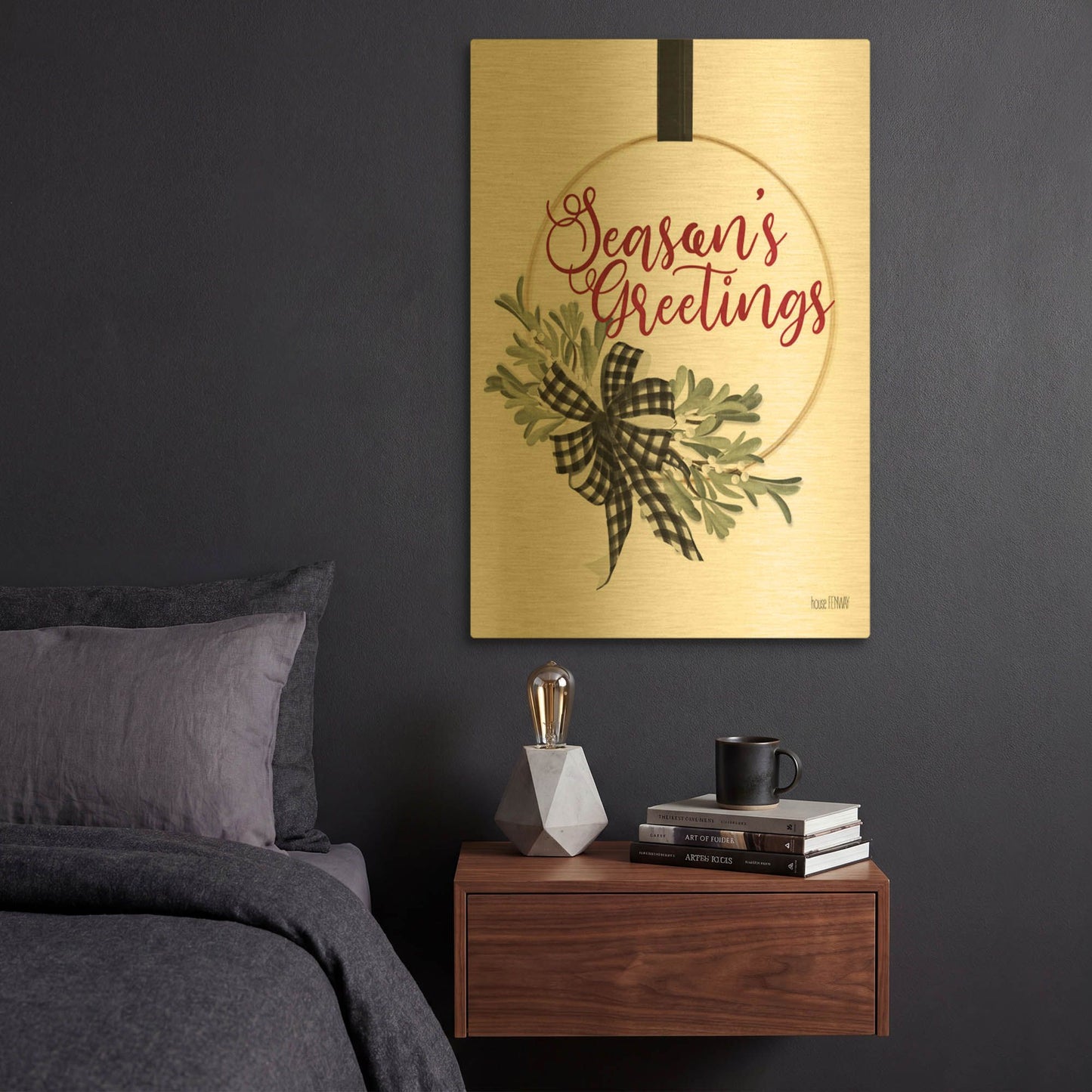 'Season' By House Fenway Gold Metal Wall Art