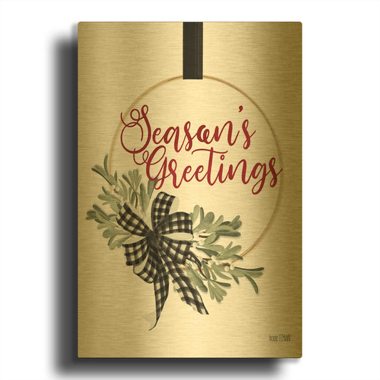 'Season' By House Fenway Gold Metal Wall Art
