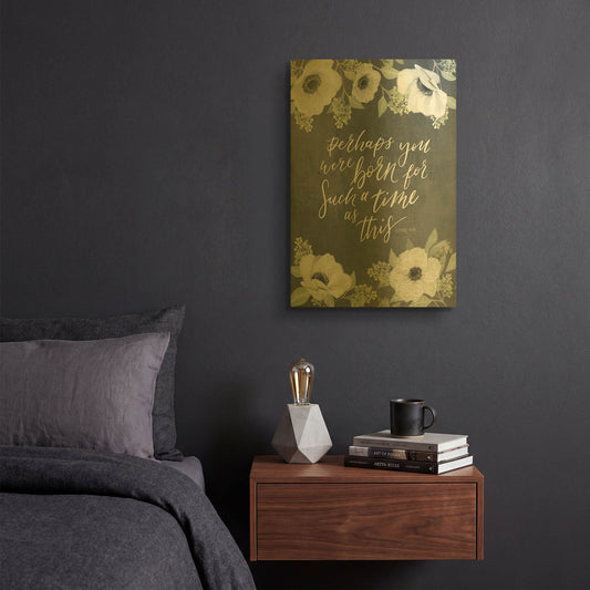 'A Time As This' By House Fenway Gold Metal Wall Art