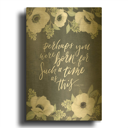 'A Time As This' By House Fenway Gold Metal Wall Art
