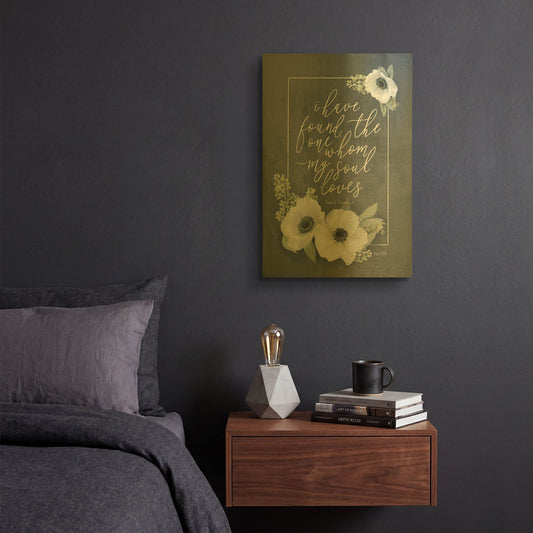 'My Soul Loves' By House Fenway Gold Metal Wall Art