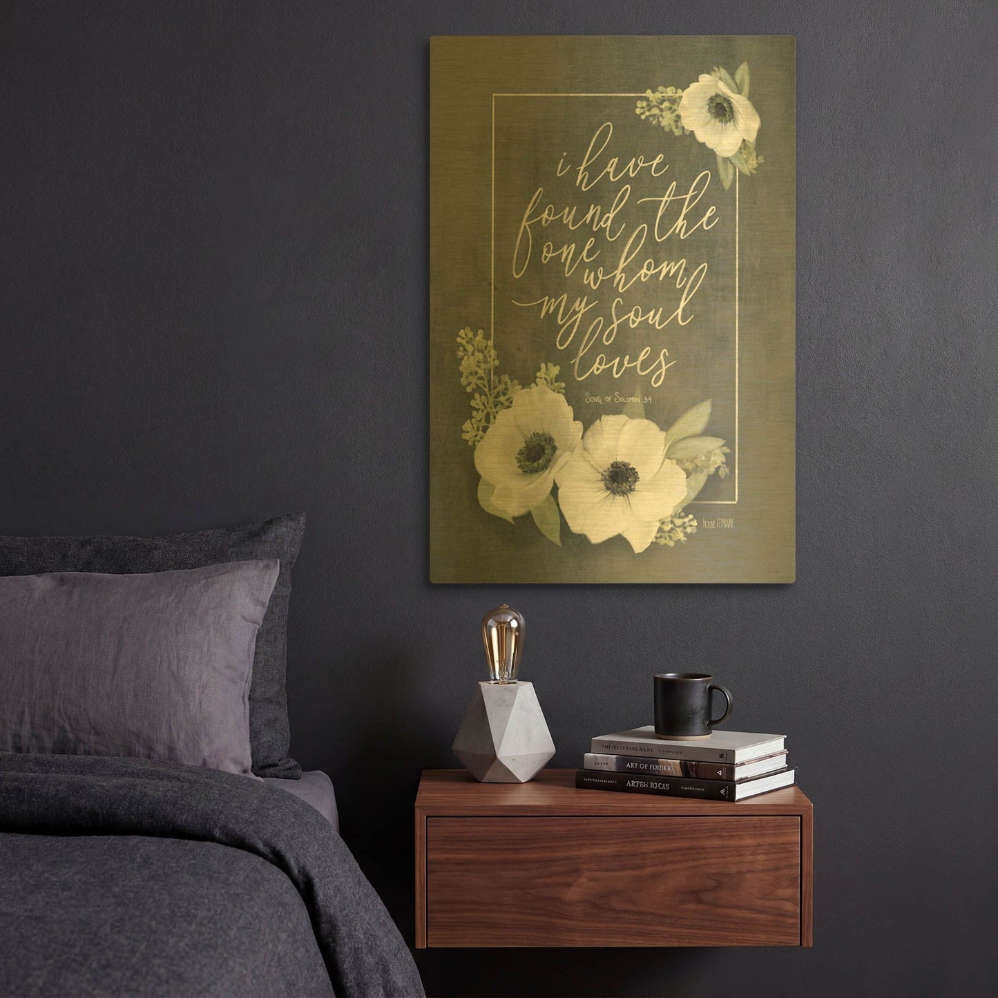 'My Soul Loves' By House Fenway Gold Metal Wall Art