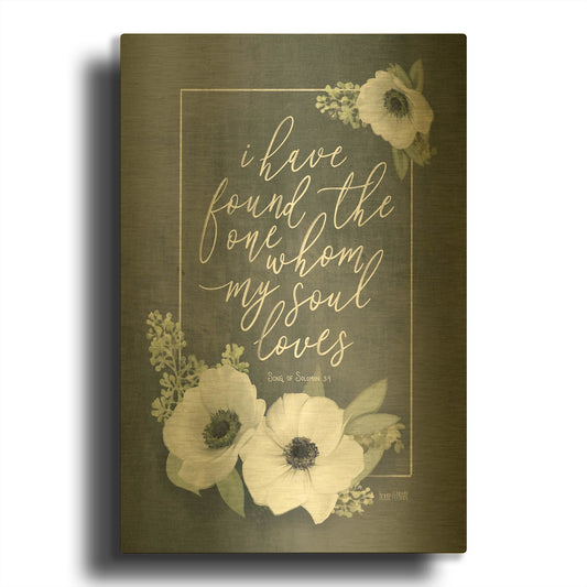 'My Soul Loves' By House Fenway Gold Metal Wall Art